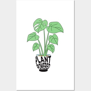 Plant Powered Potted Planters Posters and Art